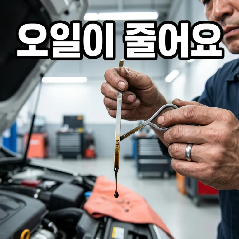그랜저IG 엔진오일 감소 원인 4가지와 셀프 점검법 총정리