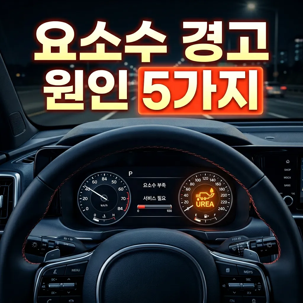 쏘렌토 MQ4 R2.2 디젤 요소수 시스템 점검 경고등 원인 5가지와 대처법