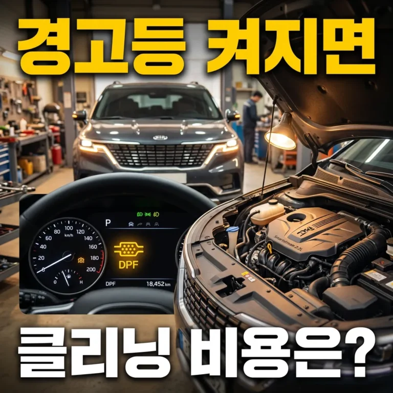 카니발 KA4 DPF 경고등 엔진 떨림 클리닝 비용 정리