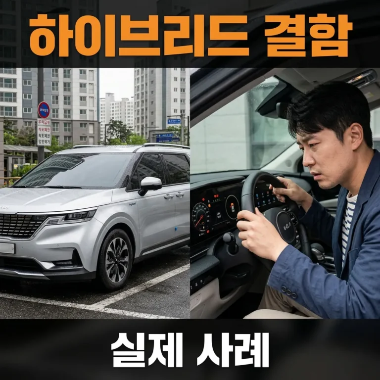 카니발 KA4 1.6T 하이브리드 결함 실제 차주 사례 정리