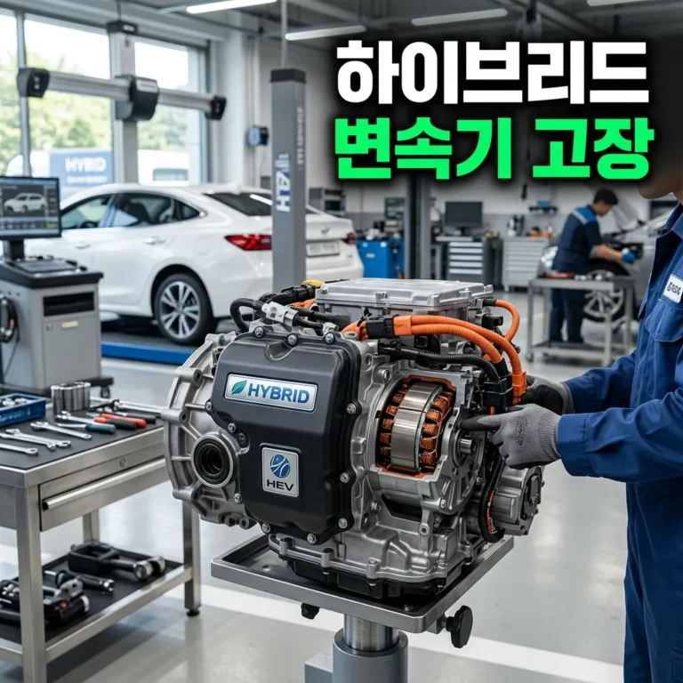 자동차 하이브리드 변속기 고장 증상 5가지 — 울컥거림부터 출력 저하까지 원인과 수리비 정리