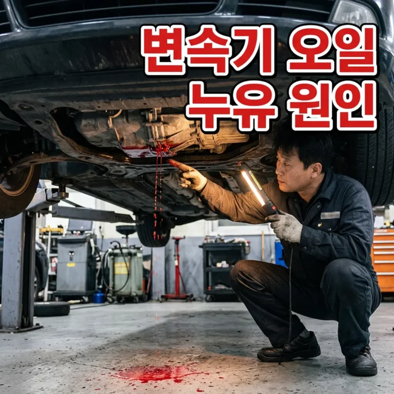 차량 변속기 오일 누유 원인 5가지와 부위별 수리비 완전 정리