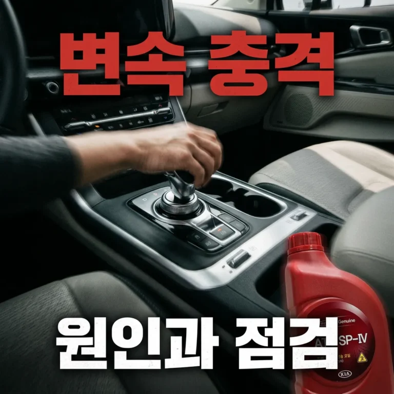 카니발 KA4 변속충격 울컥거림 원인 미션오일 점검법