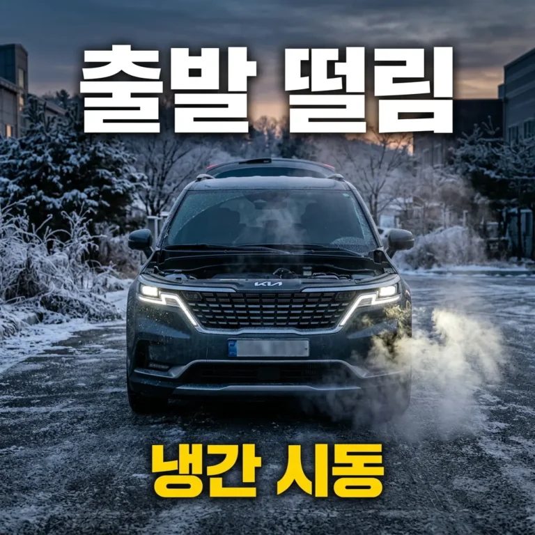 카니발 KA4 출발할 때 떨림 냉간 아이들링 불안정 해결