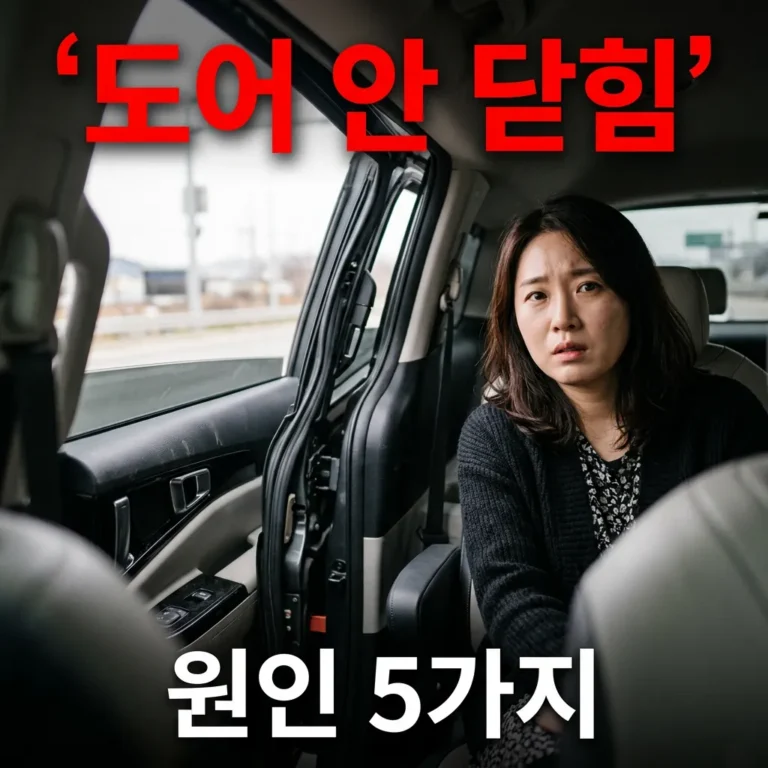 카니발 KA4 오토 슬라이딩도어 안 닫힘 원인 5가지