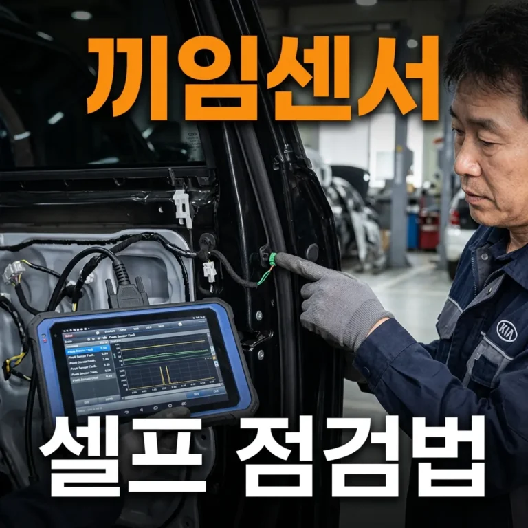 카니발 KA4 슬라이딩도어 끼임센서 오작동 셀프 점검법