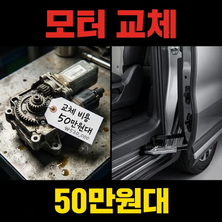 카니발 KA4 슬라이딩도어 모터 교체비용 부품가 50만원대