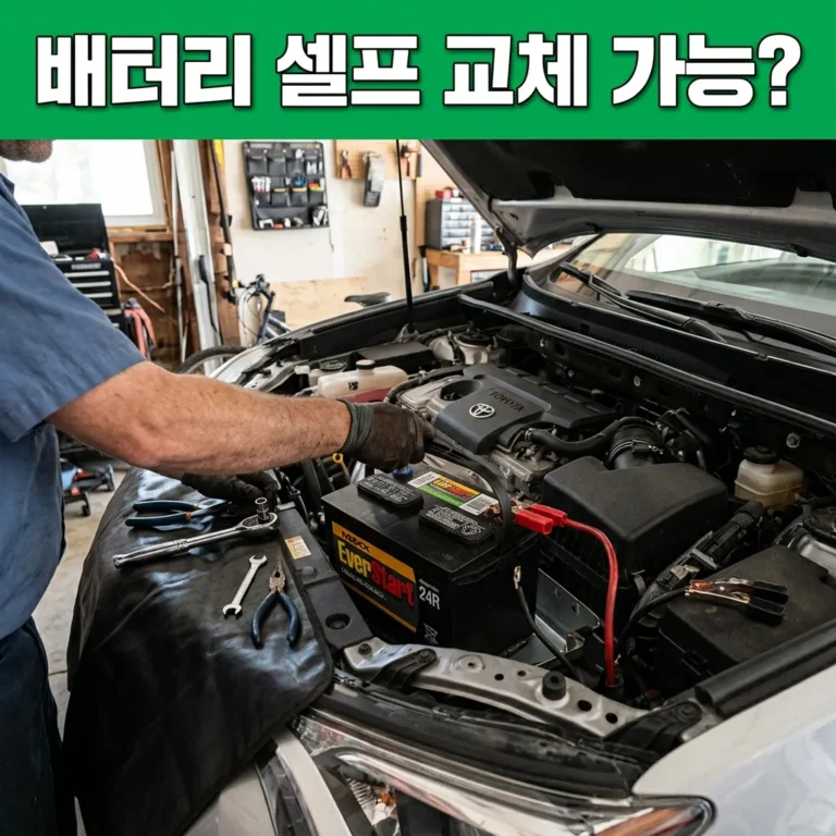 자동차 배터리 셀프 교체 가능 차종과 5단계 교체 순서 정리
