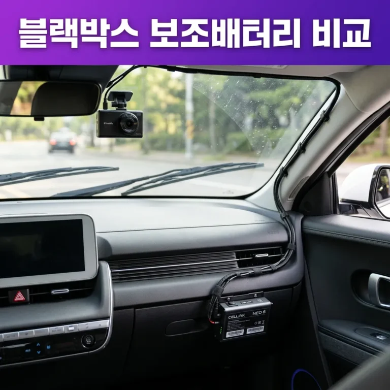 블랙박스 보조배터리 필요한 사람 vs 필요 없는 사람 (가격 비교표 포함)