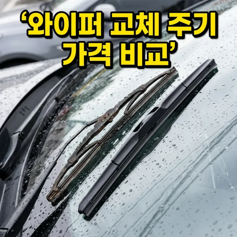 와이퍼 교체 주기와 비용, 모르면 빗길에서 고생해요