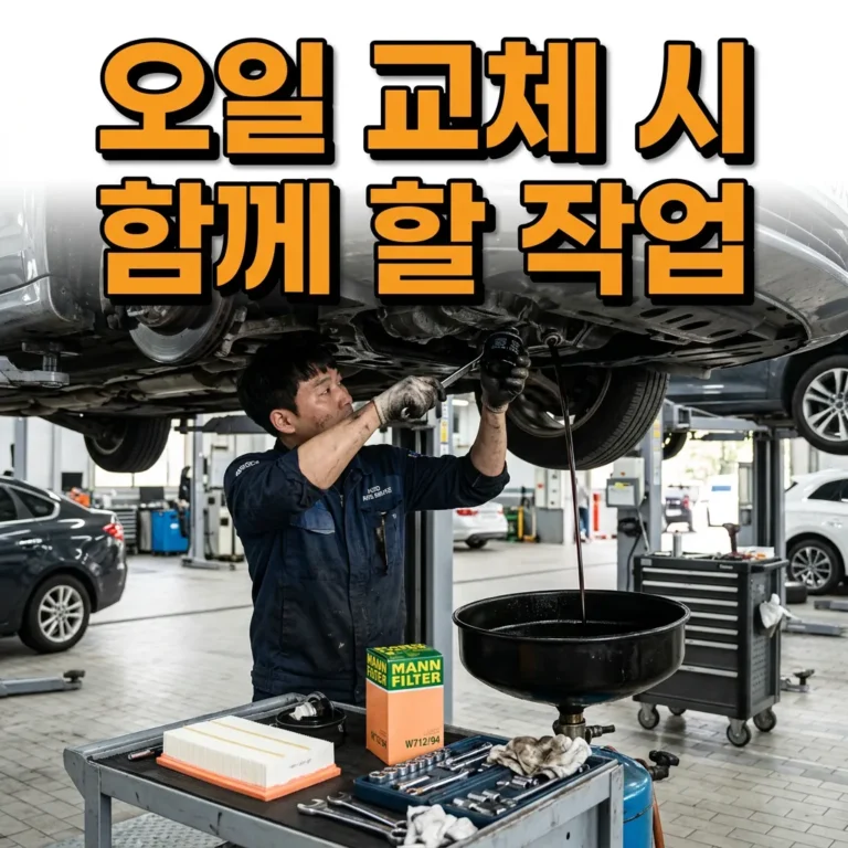 차량 엔진오일 교체할 때 함께 하면 좋은 작업 7가지 — 한 번 방문으로 끝내는 법