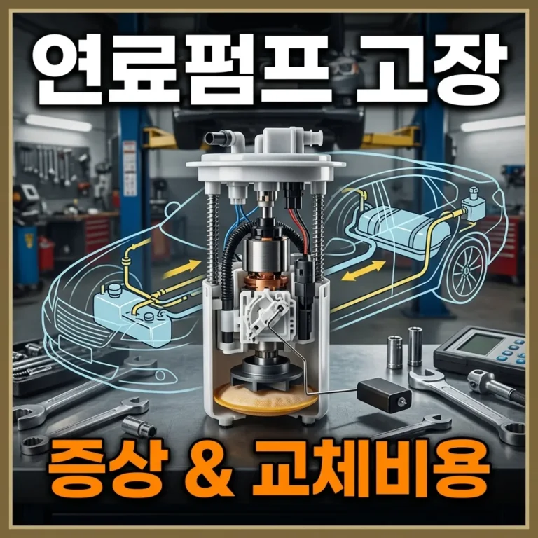 자동차 연료펌프 고장 증상 6가지와 교체비용 50만원 시세 정리