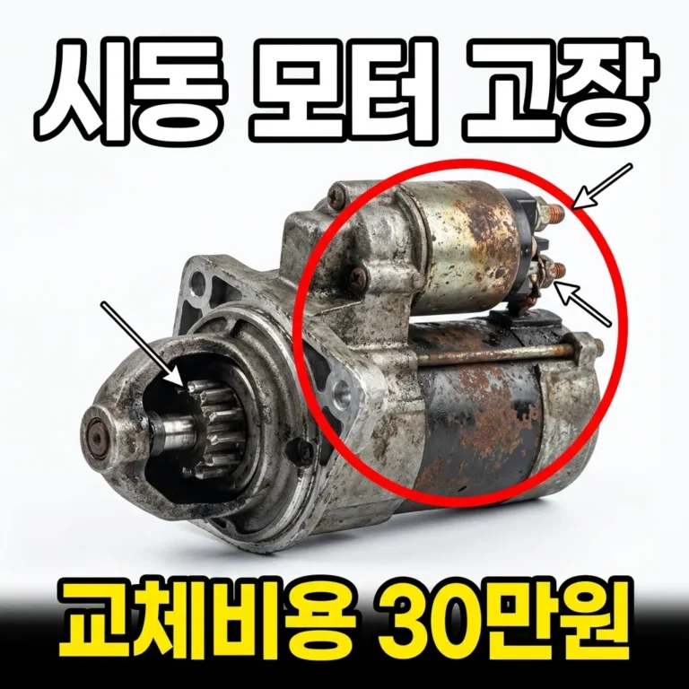 자동차 시동모터 고장 증상 4가지와 교체비용 시세 정리