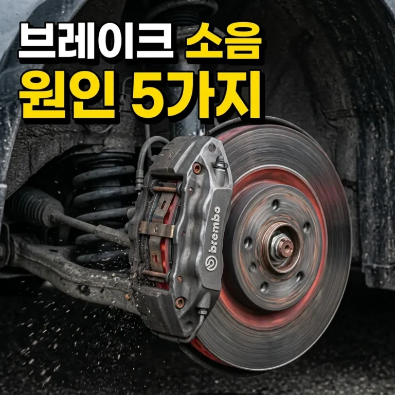 자동차 브레이크 밟을 때 소음 원인 5가지 수리비와 셀프 점검법