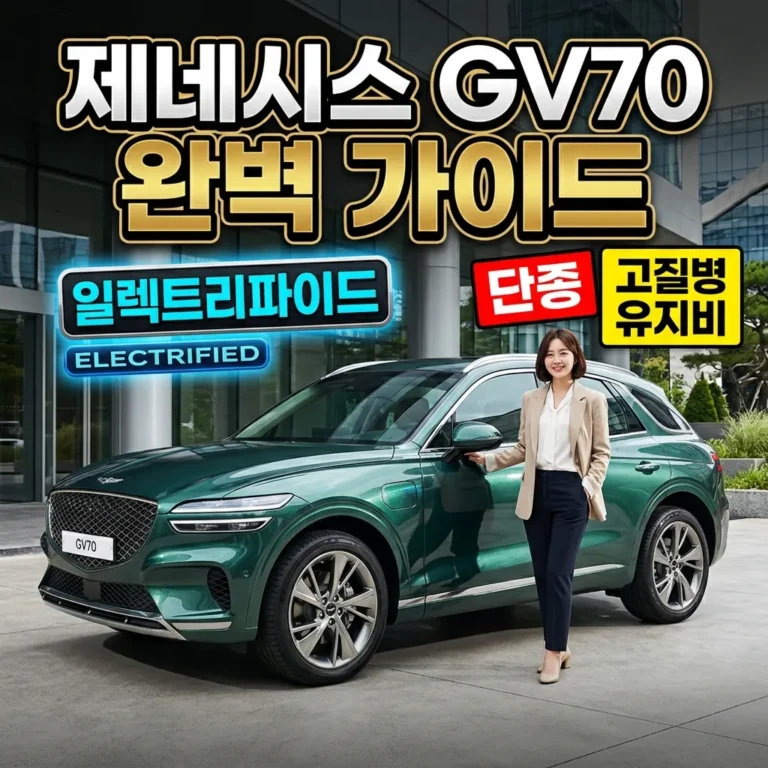 제네시스 GV70 완벽 가이드 일렉트리파이드 단종 고질병 유지비