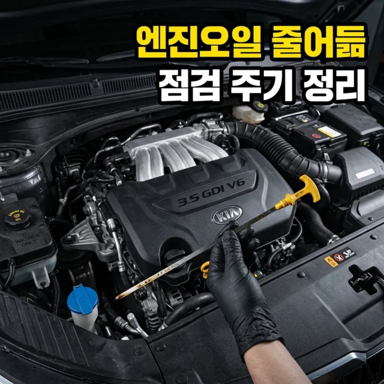 카니발 KA4 3.5 GDI 엔진오일 줄어듦 증상 점검 주기 정리