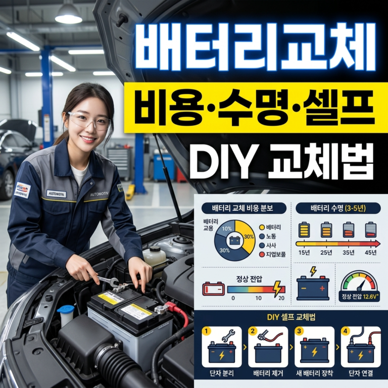 자동차 배터리 교체 비용·수명·셀프 교체 완벽 가이드