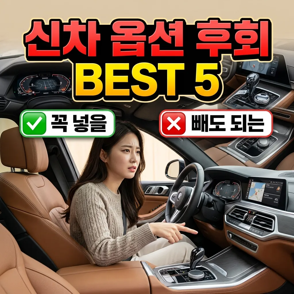 신차 옵션 후회 BEST 5 꼭 넣을 옵션 빼도 되는 옵션 정리