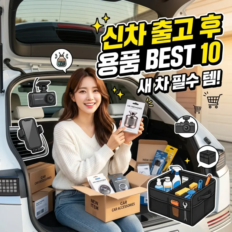 신차 출고 후 바로 사는 자동차 용품 BEST 10 실사용 추천