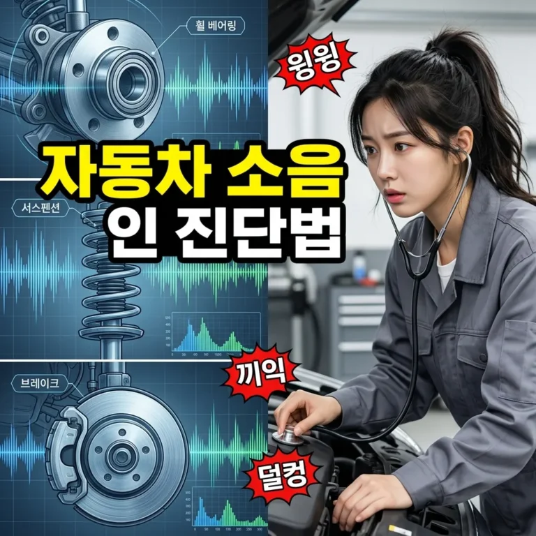 자동차 소음 부위별 원인 윙윙 끼익 덜컹 6가지 진단법