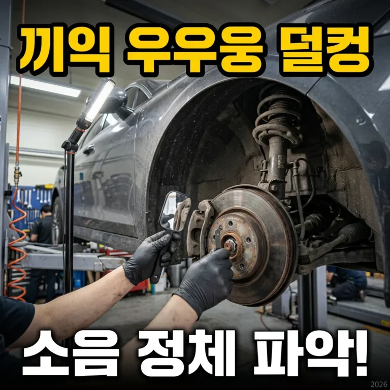 자동차 끼익·우우웅·덜컹 소음 정체는? 부위별 원인과 수리비 2026