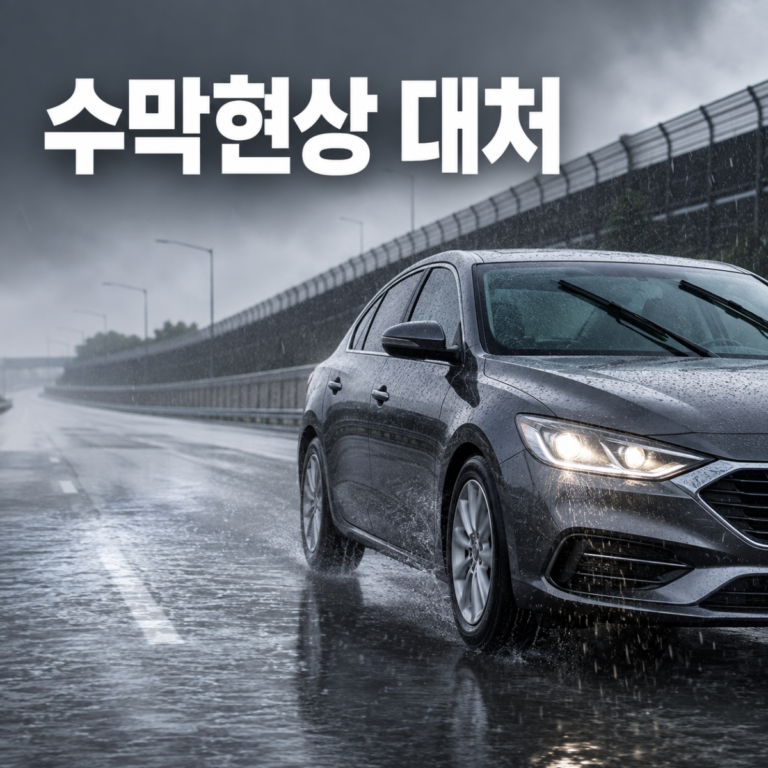 차가 빗길에서 미끄러질 때｜가속페달·핸들·브레이크 대처