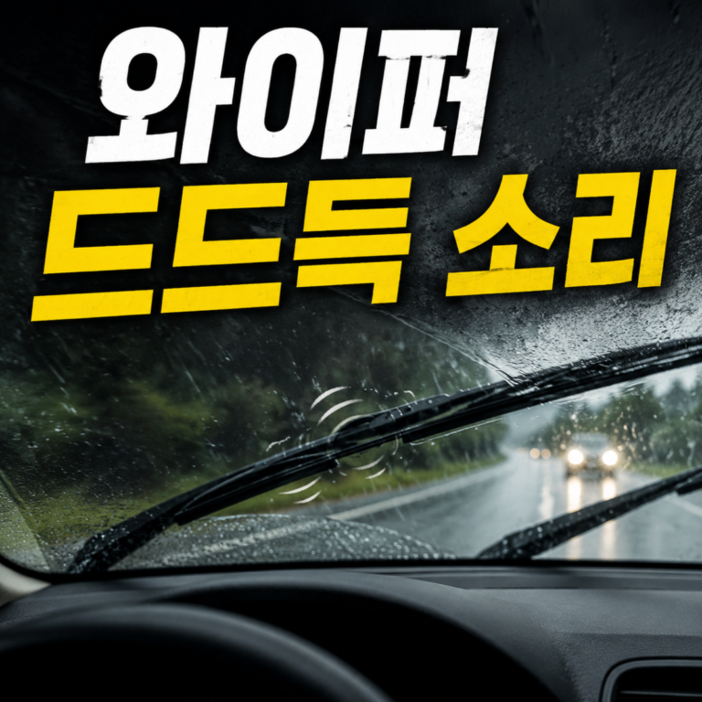 자동차 와이퍼 드드득 소리·떨림|유막·블레이드·암 점검 순서