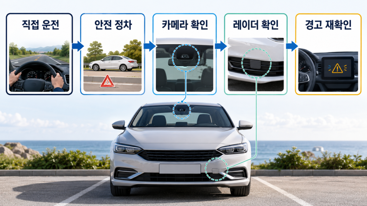 카메라·레이더 점검 순서