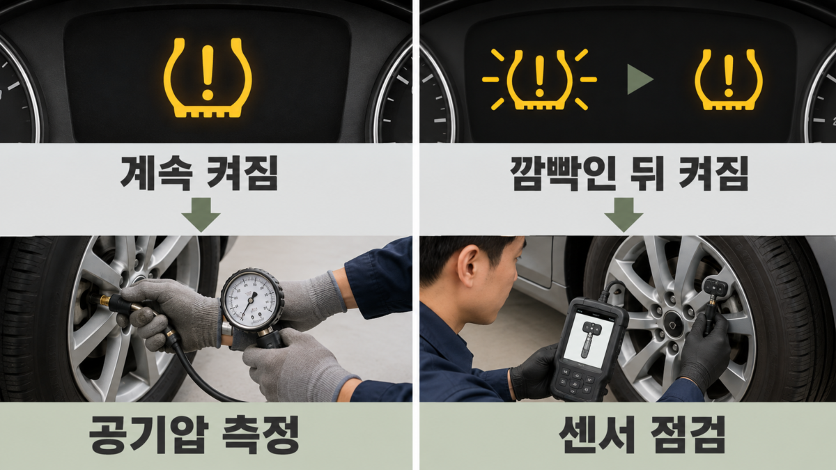 점등과 점멸 구분