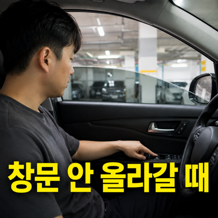 자동차 창문 안 올라갈 때|잠금 스위치·초기화·모터 점검