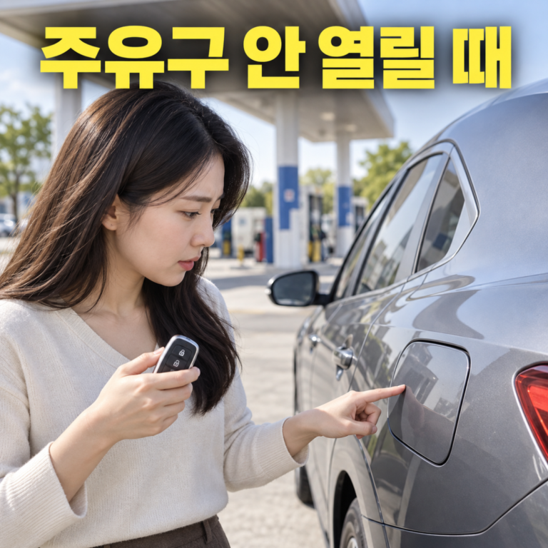 자동차 주유구 안 열릴 때|잠금·결빙·비상 레버 확인