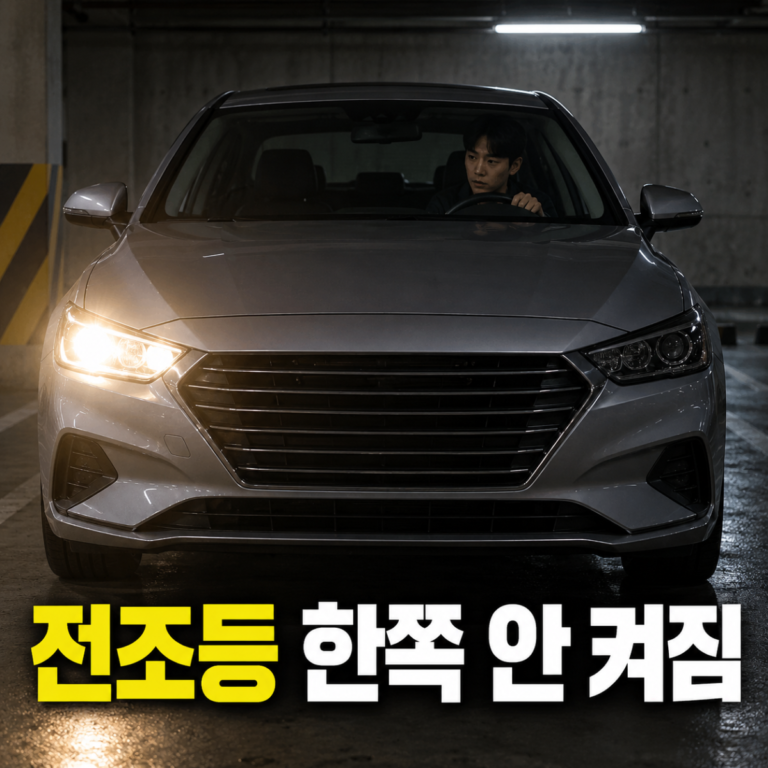 자동차 전조등 한쪽 안 켜질 때|스위치·전구·퓨즈 점검