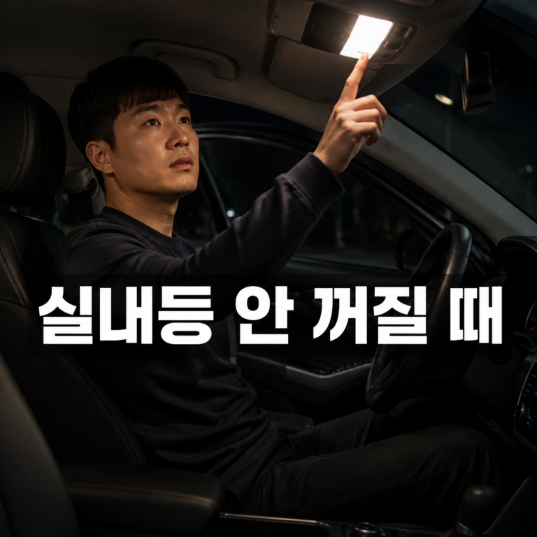 자동차 실내등 안 꺼질 때|도어·스위치·배터리 방전 점검