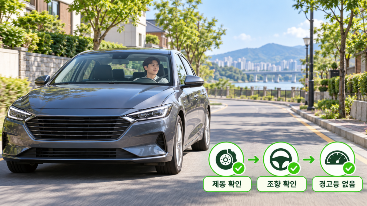 시험 주행 완료