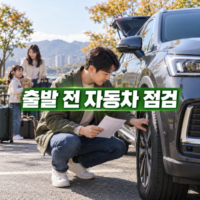 2026 추석 장거리 운전 전 자동차 점검|무상점검 종료 후 확인 순서