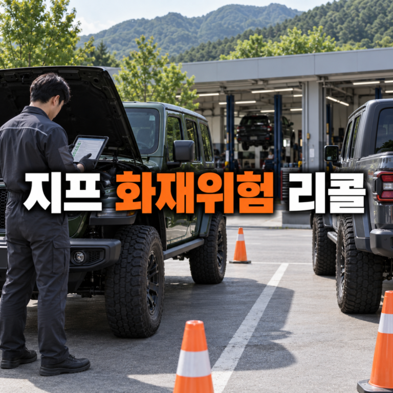 지프 랭글러·글래디에이터 리콜, 화재위험 대상 조회와 주차 기준