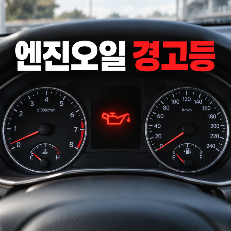 주행 중 엔진오일 경고등 켜질 때, 즉시 정차와 견인 기준