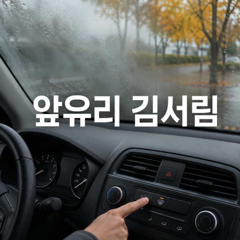자동차 앞유리 김서림 안 없어질 때|내기·외기·A/C 점검